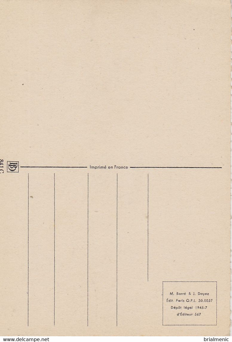 BARRE DAYEZ  841 C  ( Scan Recto-verso ) - Otros & Sin Clasificación