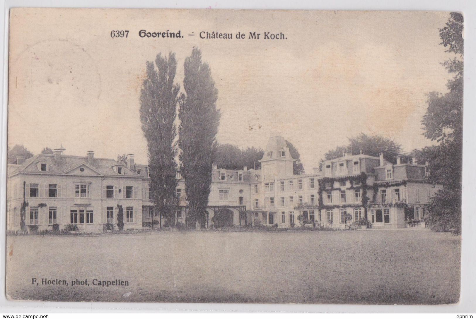 GOOREIND - Château De Mr Koch Taxe Censure - Wuustwezel