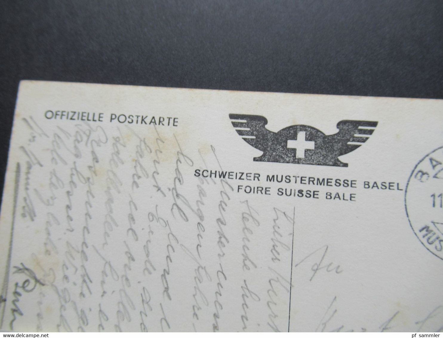 11.5.1943 Echtfoto AK Schweizer Mustermesse Basel MUBA Fernverkehr Inland Nach Trey - Covers & Documents