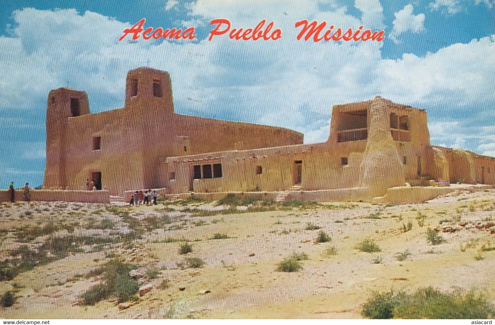 Acoma Pueblo Mission  Used Holbrook Arizona  1970 . Maison En Terre Pisé - Autres & Non Classés