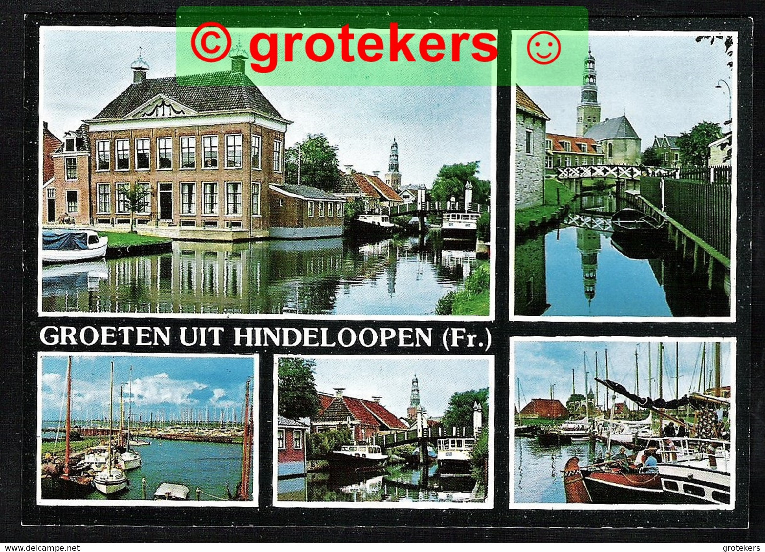 HINDELOOPEN Groeten Uit 5-luik Ca 1980 - Hindeloopen