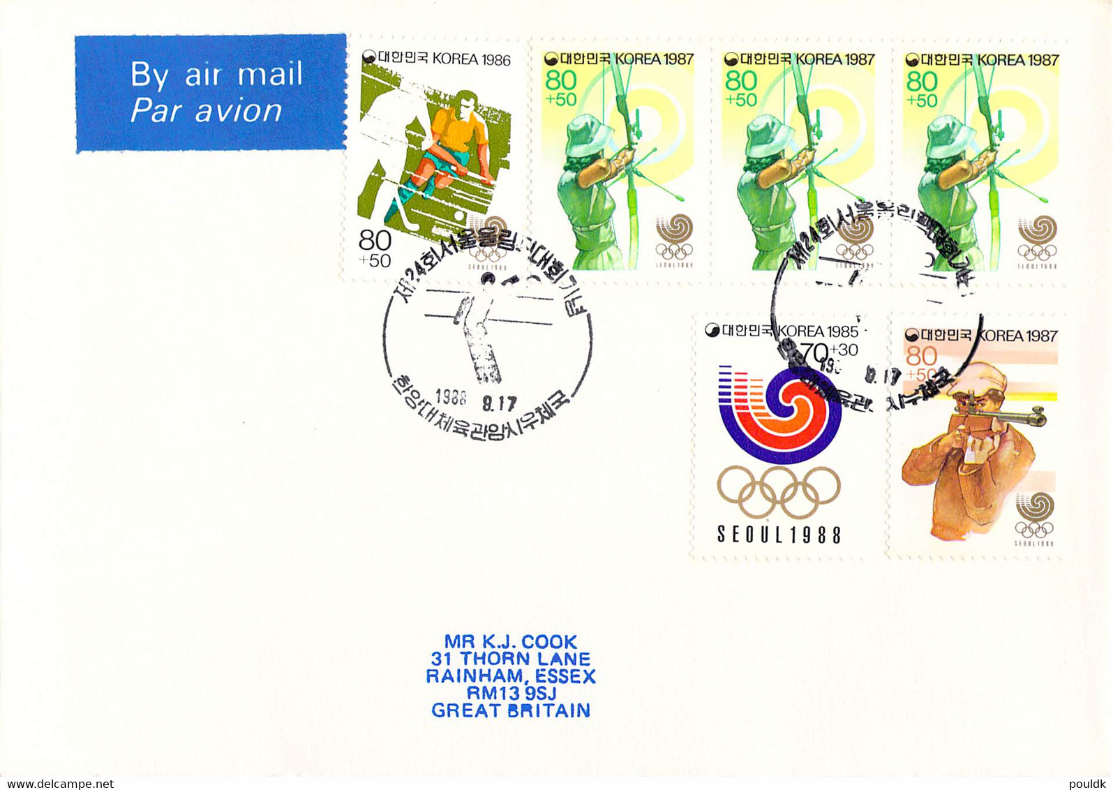 Korea Cover 1988 Seoul Olympic Games (G134-56) - Verano 1988: Seúl