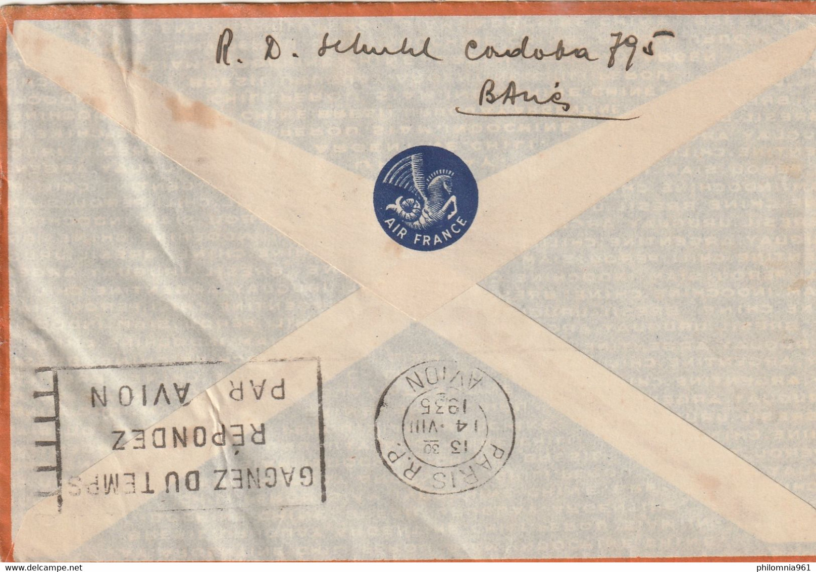 ARGENTINA AIRMAIL COVER 1935 - Other & Unclassified