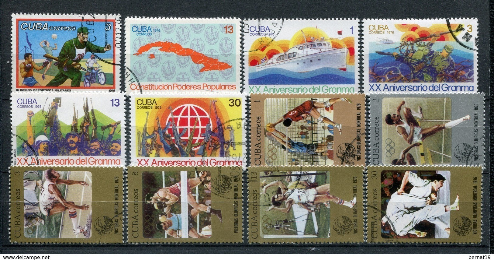 Cuba 1976 Completo Sin Hojas Bloque Usado. - Komplette Jahrgänge