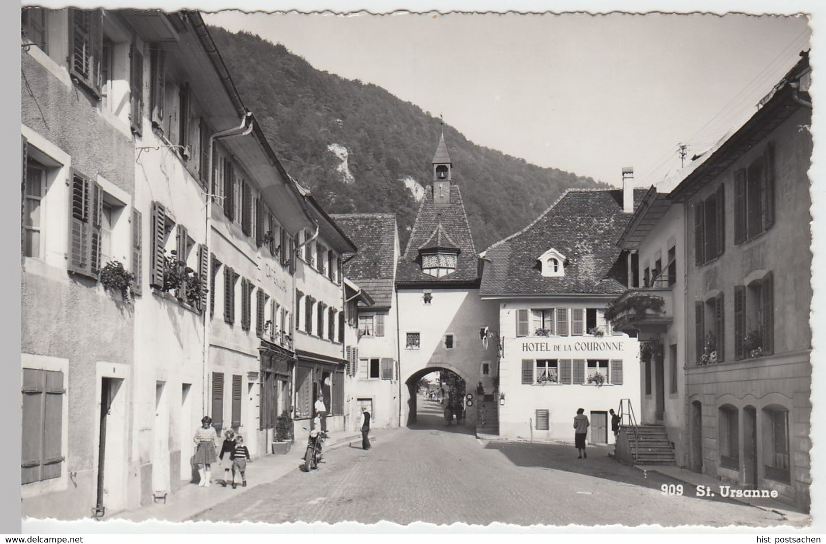 (53626) Foto AK St. Ursanne, Hotel De La Couronne, Nach 1945 - Saint-Ursanne