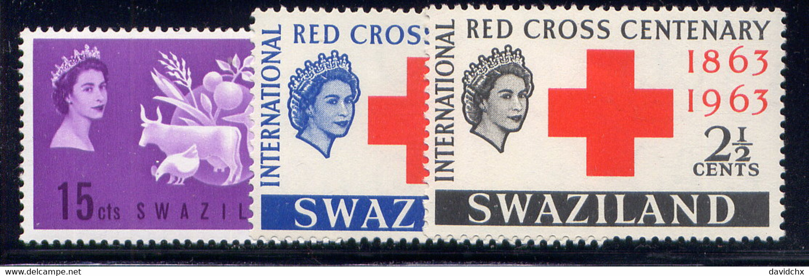 SWAZILAND, 2 SETS, NO.'S 108-110, MLH - Swasiland (...-1967)