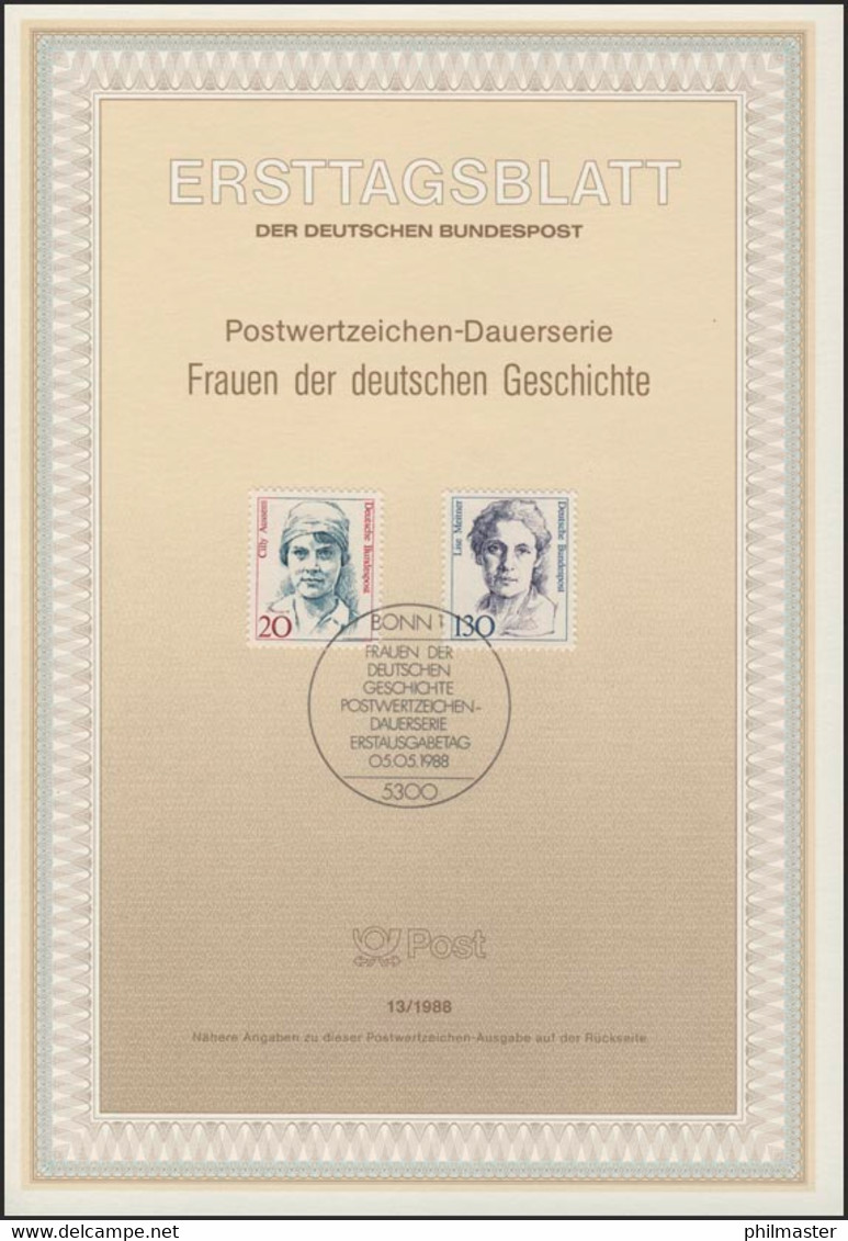 ETB 13/1988 Frauen Der Geschichte, Aussem, Meitner - Other & Unclassified
