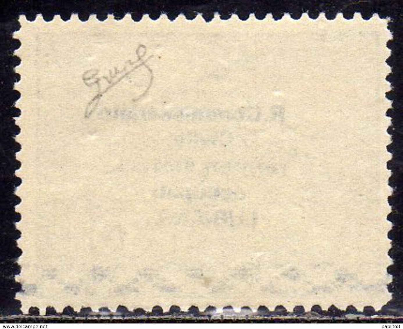 LUBIANA LJUBLJANA 1941 POSTA AEREA AIR MAIL SURCHARGED SOPRASTAMPATO R. COMMISSARIATO 30d MNH FIRMATO SIGNED - Lubiana