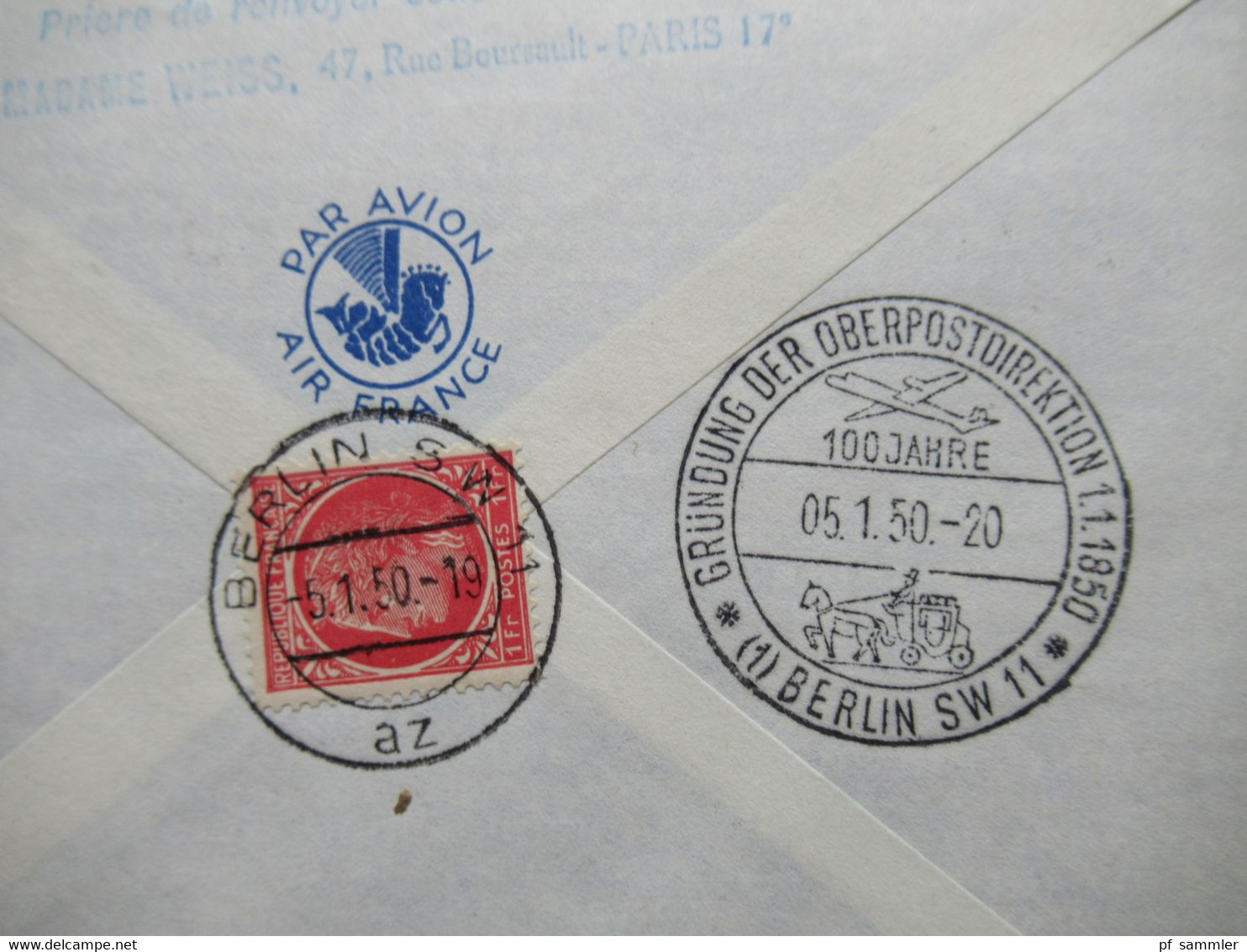 1949 75 Jahre UPU Auf Einschreiben Nach Berlin Mit Ank. Tagesstempel SST Berlin 100 Jahre Gründung Der Oberpostdirektion - Lettres & Documents