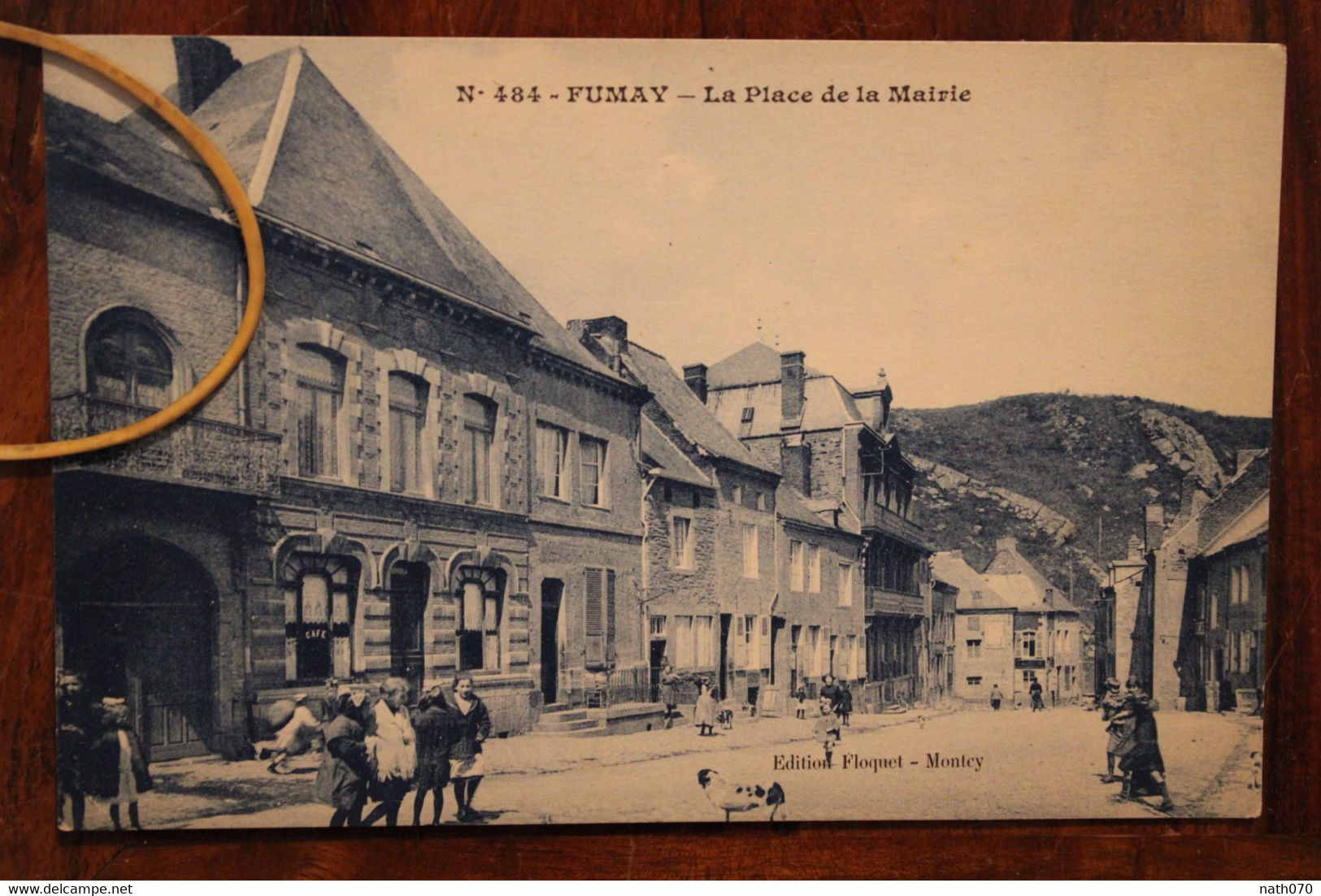 CPA Ak FUMAY Place De La Mairie 1910's Cover Animée - Fumay