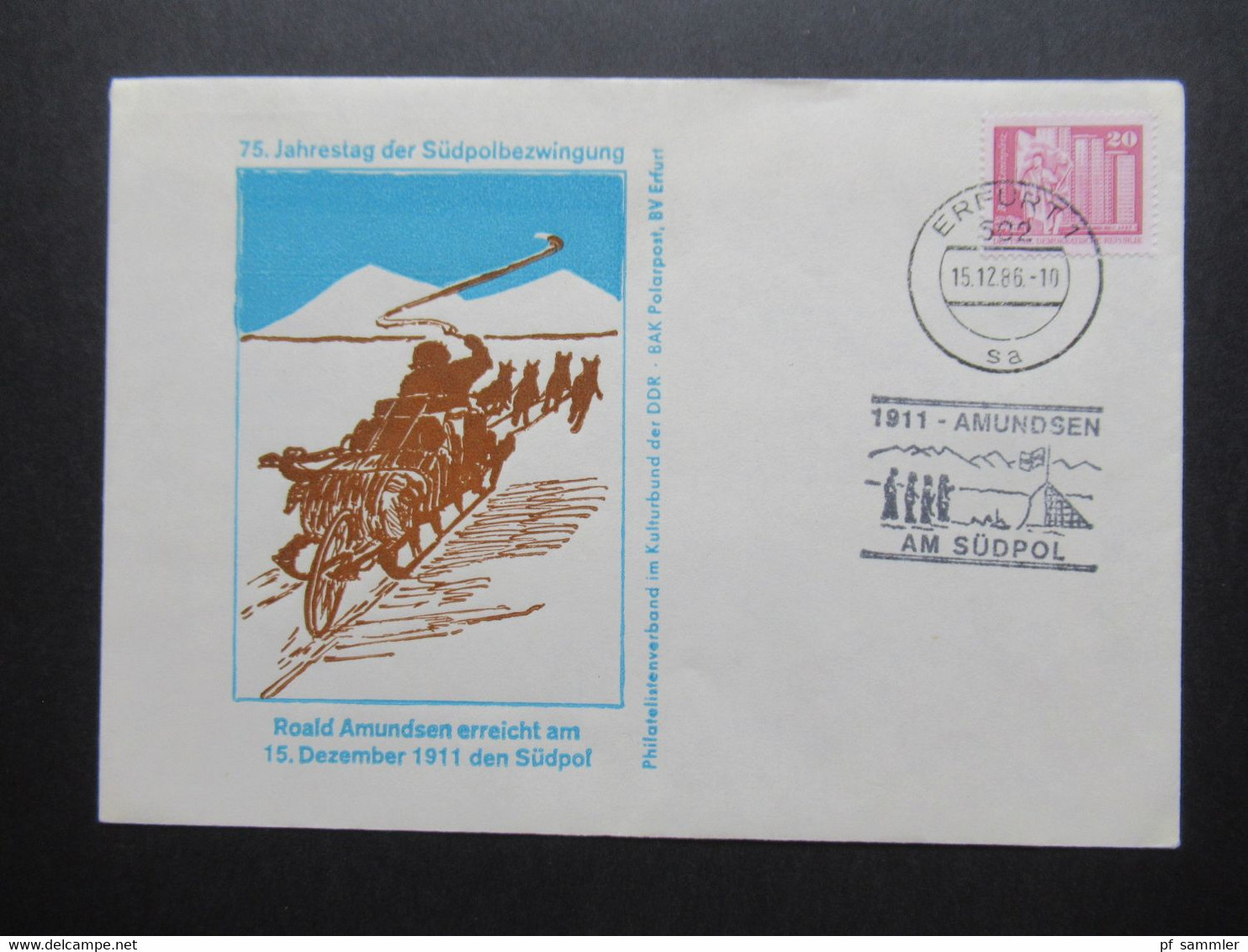 DDR 1980er Jahre 3x Polarpost Amundsen / Antarktisforschung DDR - UdSSR Und British Antarctic Territory. Sonderbelege - Covers & Documents