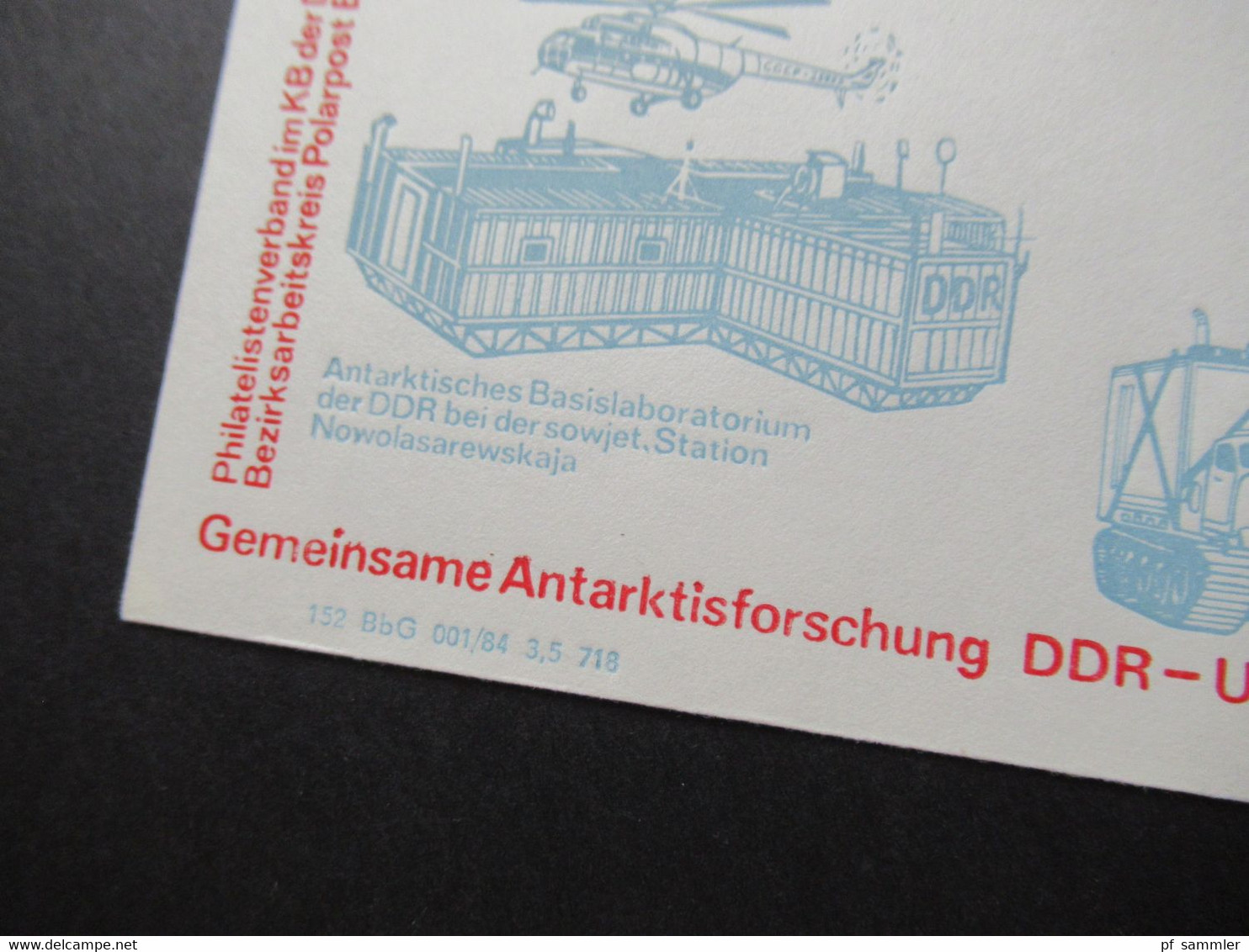 DDR 1980er Jahre 3x Polarpost Amundsen / Antarktisforschung DDR - UdSSR und British Antarctic Territory. Sonderbelege