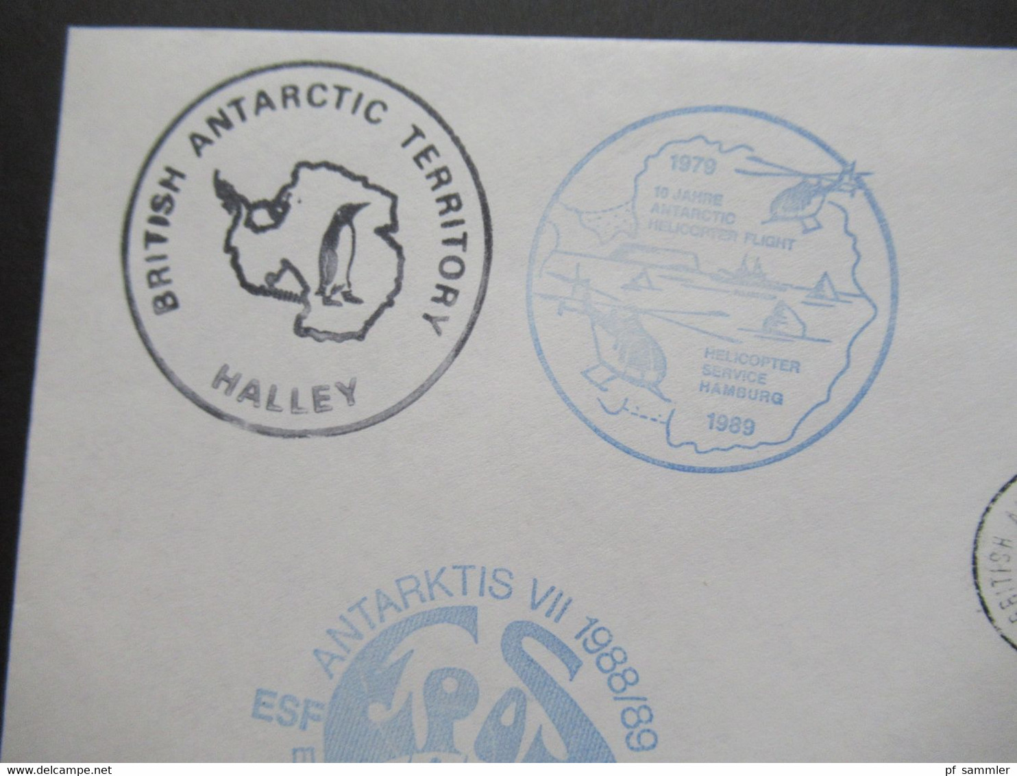 DDR 1980er Jahre 3x Polarpost Amundsen / Antarktisforschung DDR - UdSSR und British Antarctic Territory. Sonderbelege