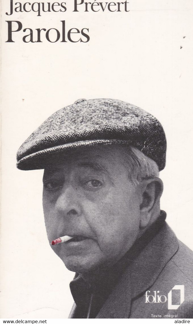 JACQUES PREVERT - PAROLES - Folio - 248  Pages - € 0,10 - French Authors