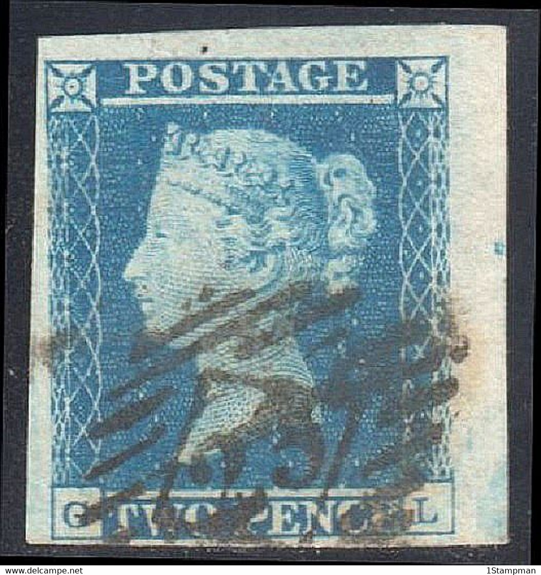 Two Penny Blue  GL  1841  4 Margins Used - Usados