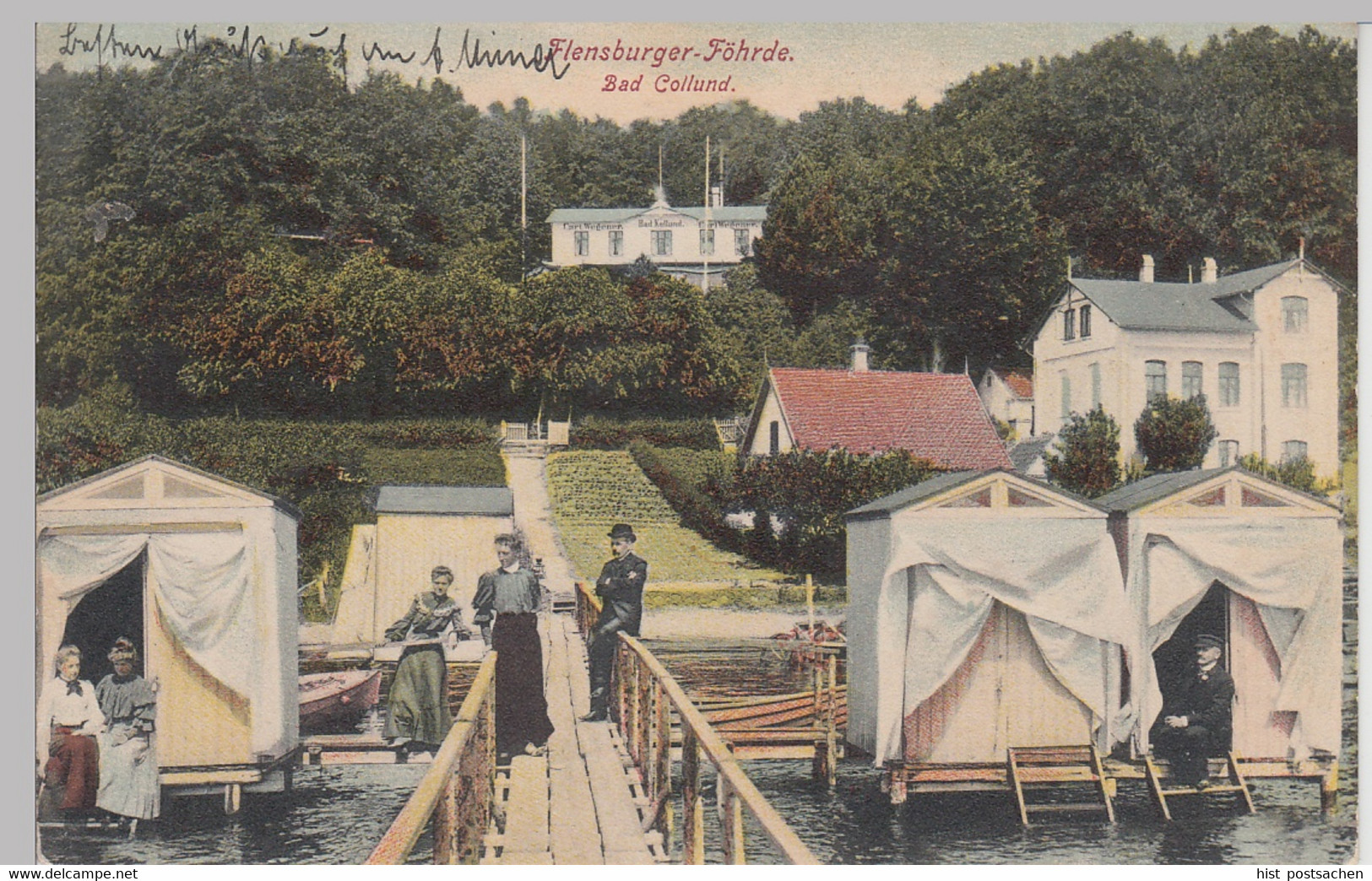 (111470) AK Flensburger Föhrde, Bad Kollund, Kollund Strand 1908 - Nordschleswig