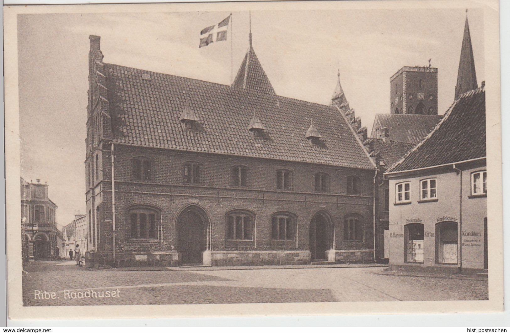 (97208) AK Ribe, Raadhuset, Vor 1945 - Nordschleswig