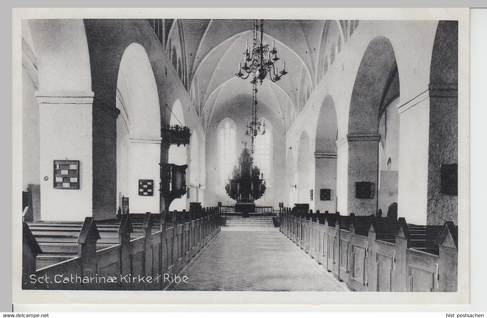 (97210) AK Ribe, Sct. Catharinæ Kirke, Vor 1945 - Nordschleswig