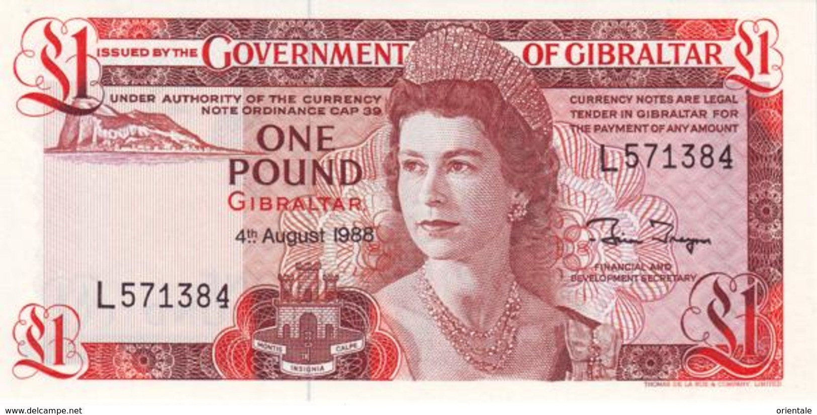 GIBRALTAR P. 20e 1 P 1988 UNC - Gibraltar