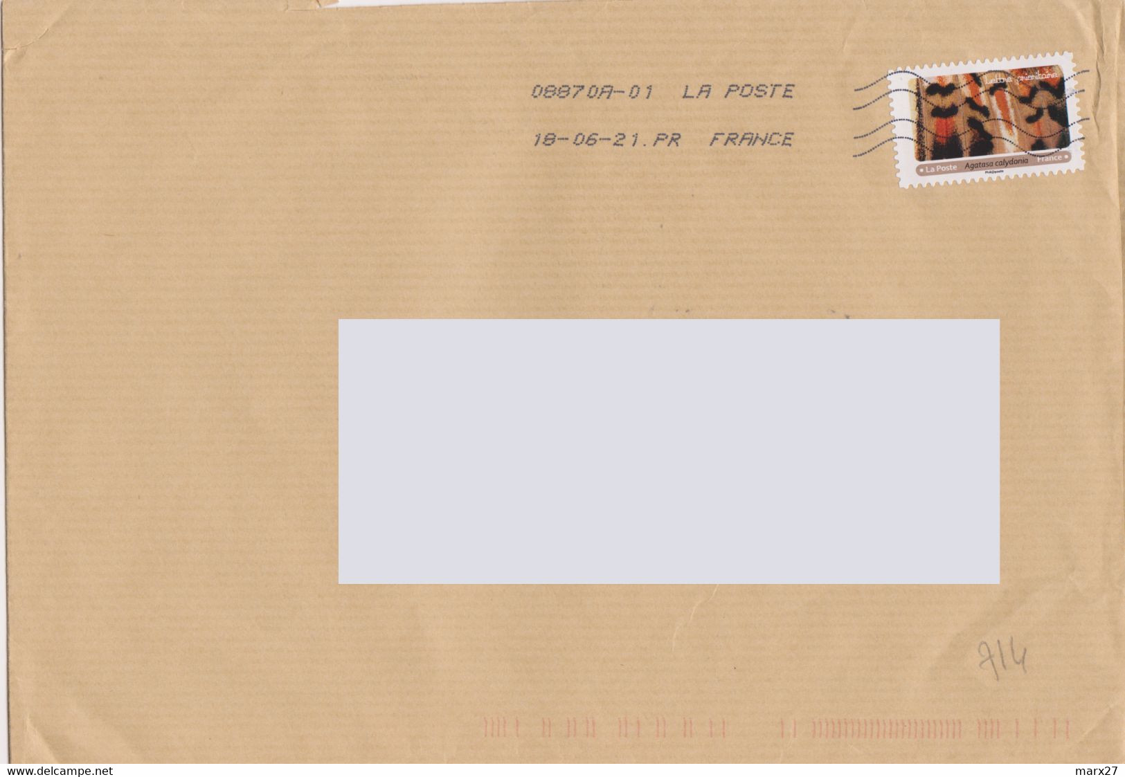 Toshiba 08870A-01 La Poste à La Place De France En Seconde Ligne Après La Date  La Mention PR Et FRANCE - Maschinenstempel (Sonstige)