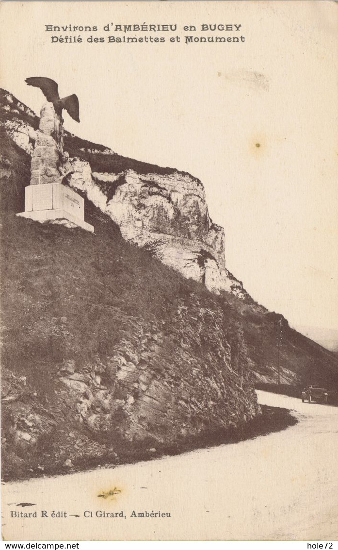 01 - Environs D'Ambérieu-en-Bugey (Ain) - Défilé Des Balmettes Et Monument - Unclassified