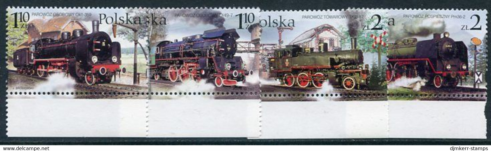 POLAND 2002 Wolsztyn Railway Museum: Steam Locomotives Ex Sheets MNH / **.  Michel 3997-4000 - Nuovi