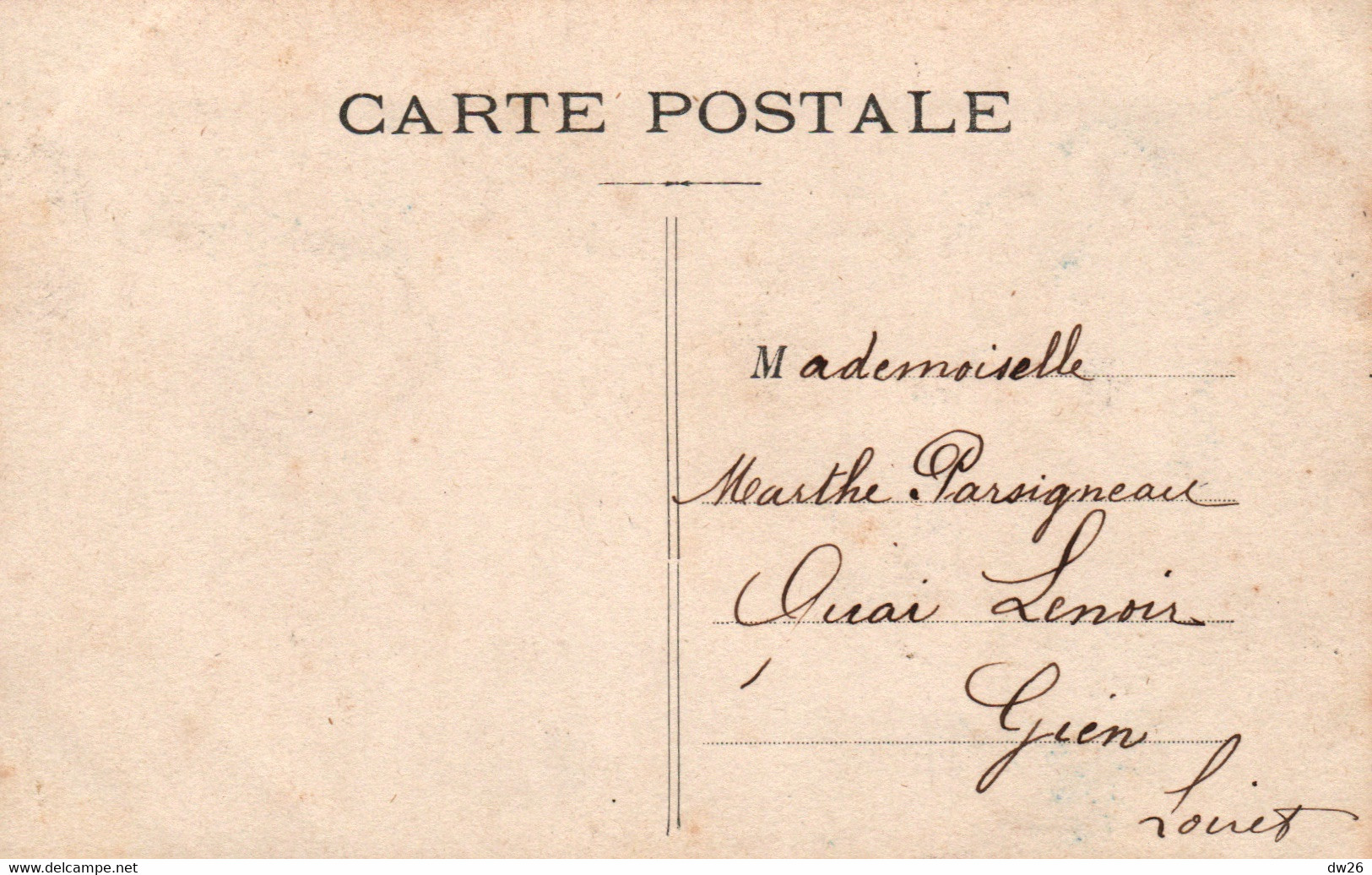 Carte Colorisée Fantaisie: Prénom Marthe (Lettre M.) - Carte N° 3057/29 - Firstnames