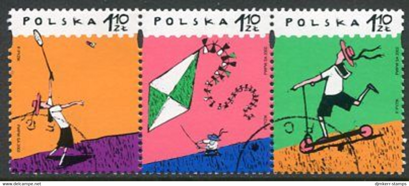 POLAND 2002 Children's Day Singles Used.  Michel 3975-77 - Gebruikt