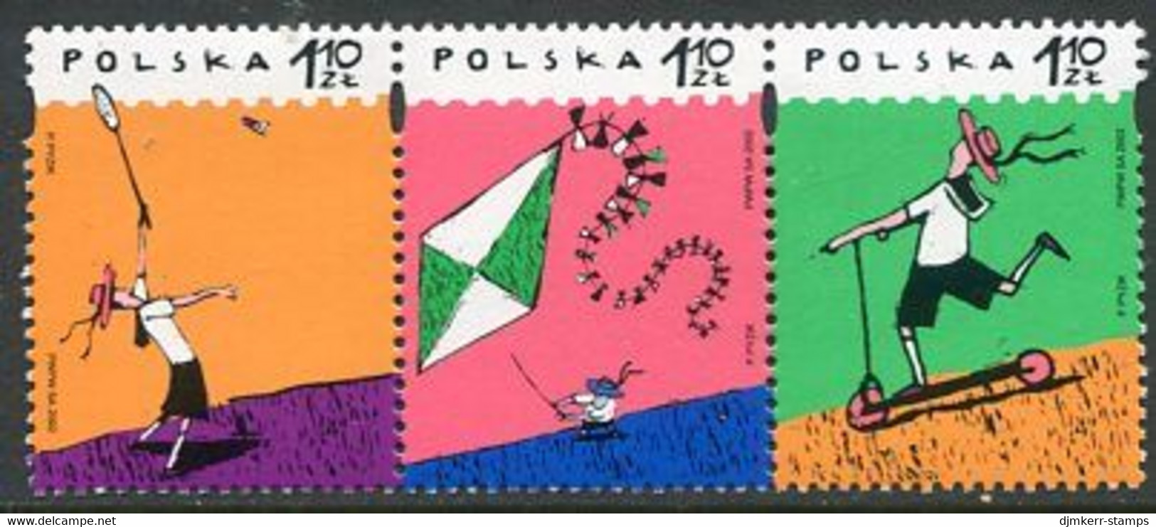 POLAND 2002 Children's Day Singles MNH / **.  Michel 3975-77 - Nuevos