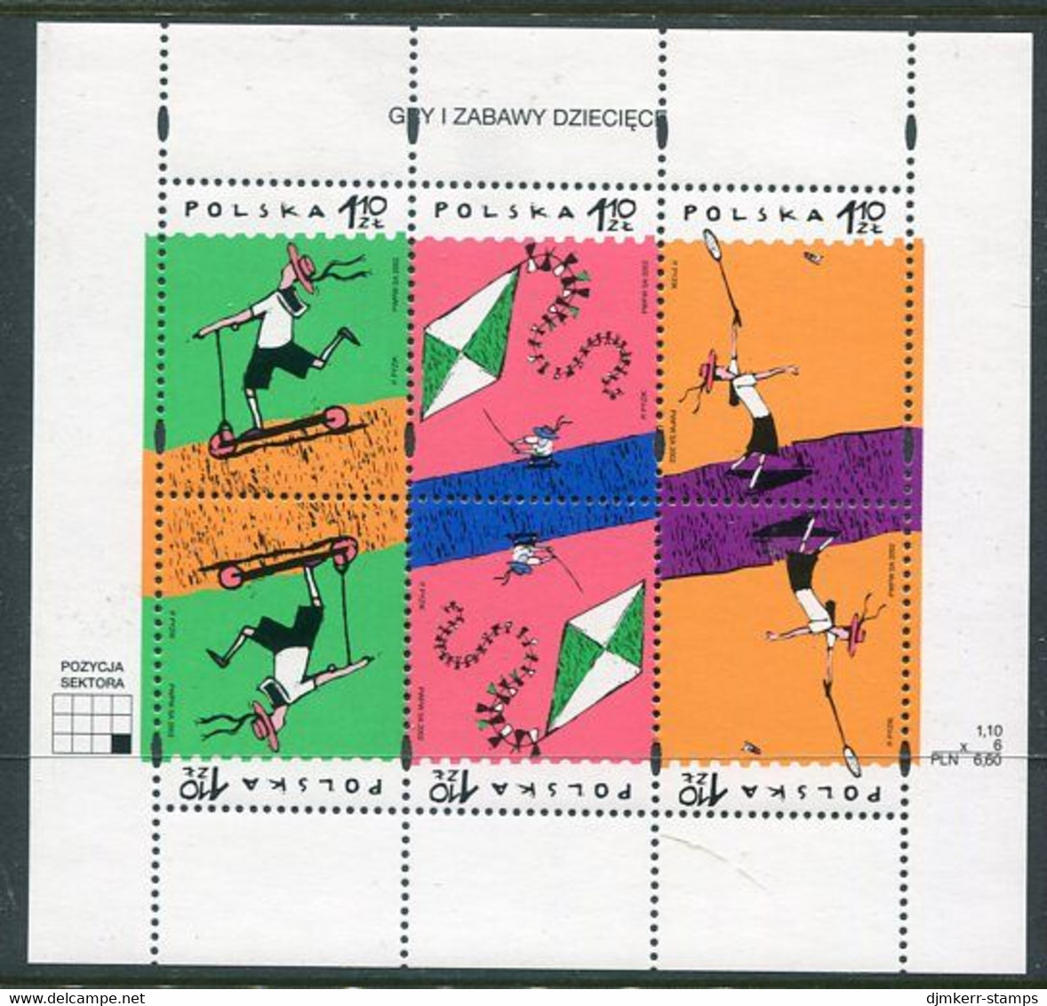 POLAND 2002 Children's Day Block MNH / **.  Michel Block 149 - Unused Stamps
