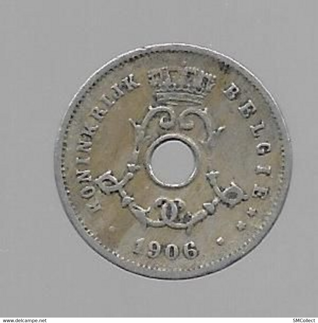 Belgique, 5 Centimes 1906 Légende Flamande  Sans Croix (1029) - 5 Cent