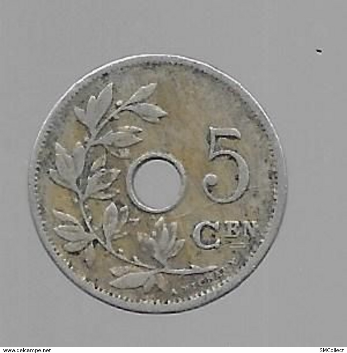 Belgique, 5 Centimes 1906 Légende Flamande  Sans Croix (1029) - 5 Centimes