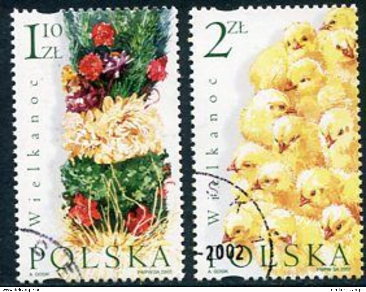 POLAND 2002 Easter Used. .  Michel 3958-59 - Used Stamps