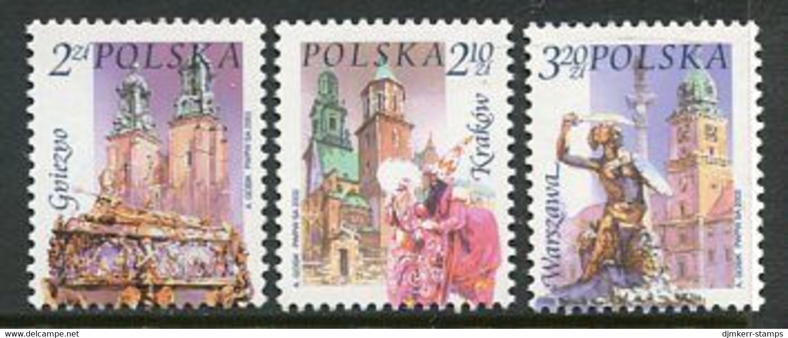 POLAND 2002 Definitive: Cities MNH / **. .  Michel 3955-57 - Neufs