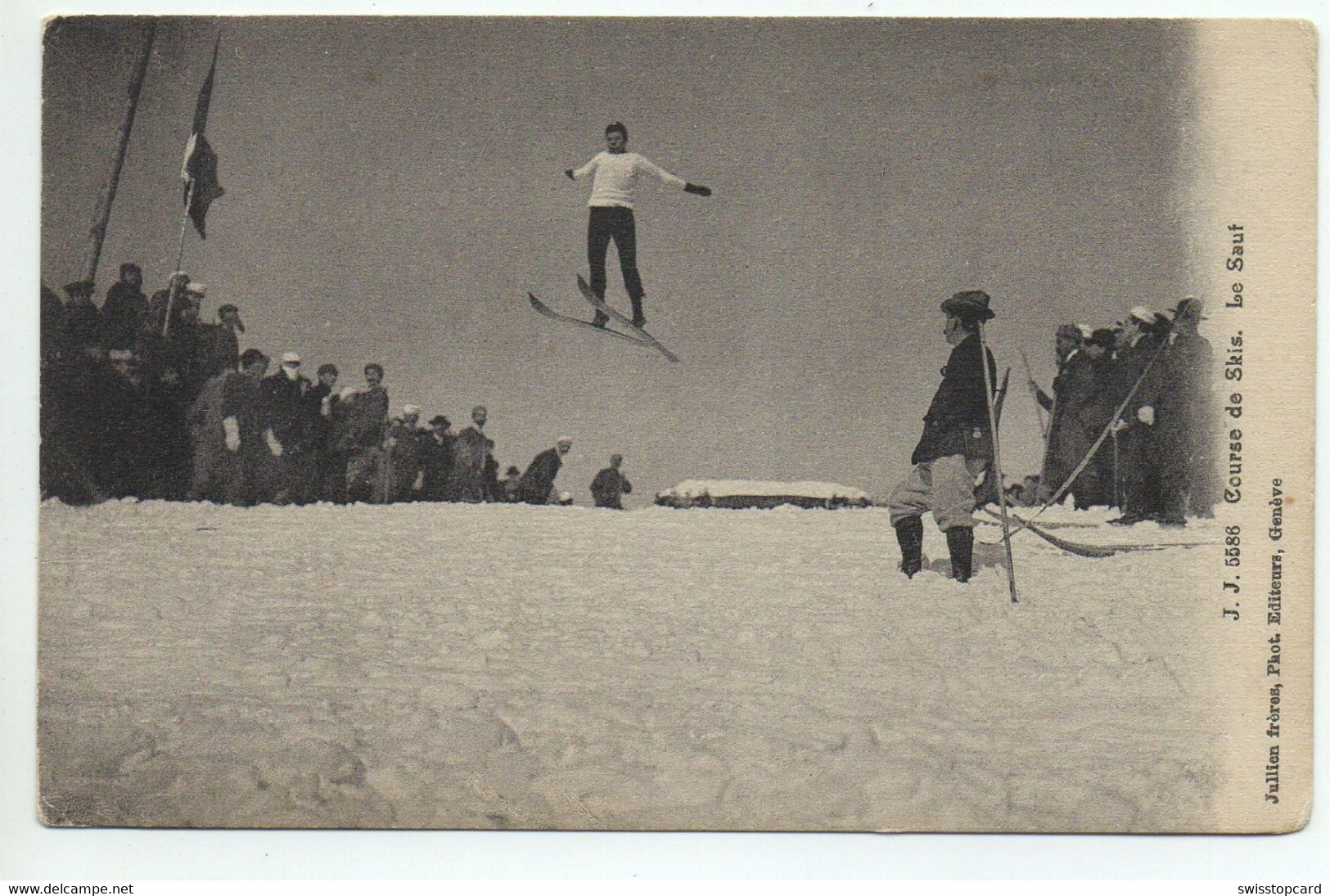 COURSE DE SKIS Le Saut Château-d'Œx Ski-Sprung - Château-d'Œx