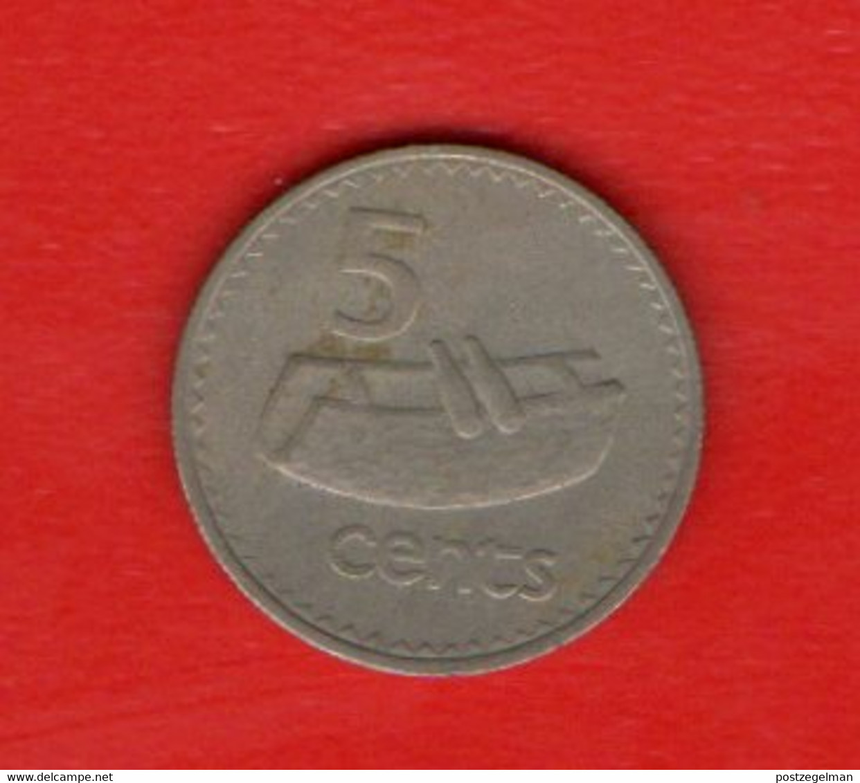 FIJI, 1996,  5 Cents, Copper-nickel, KM29, C4049 - Fiji