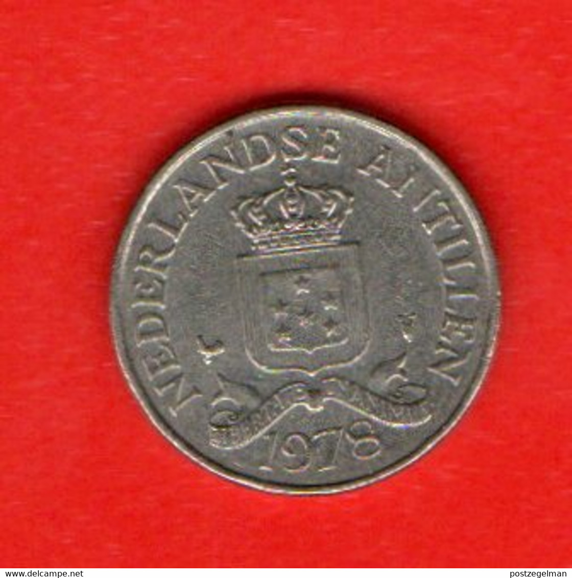 NEDERLANDSE ANTILLEN, 1978,  25 Cents, Nickel, KM11, C4036 - Netherland Antilles