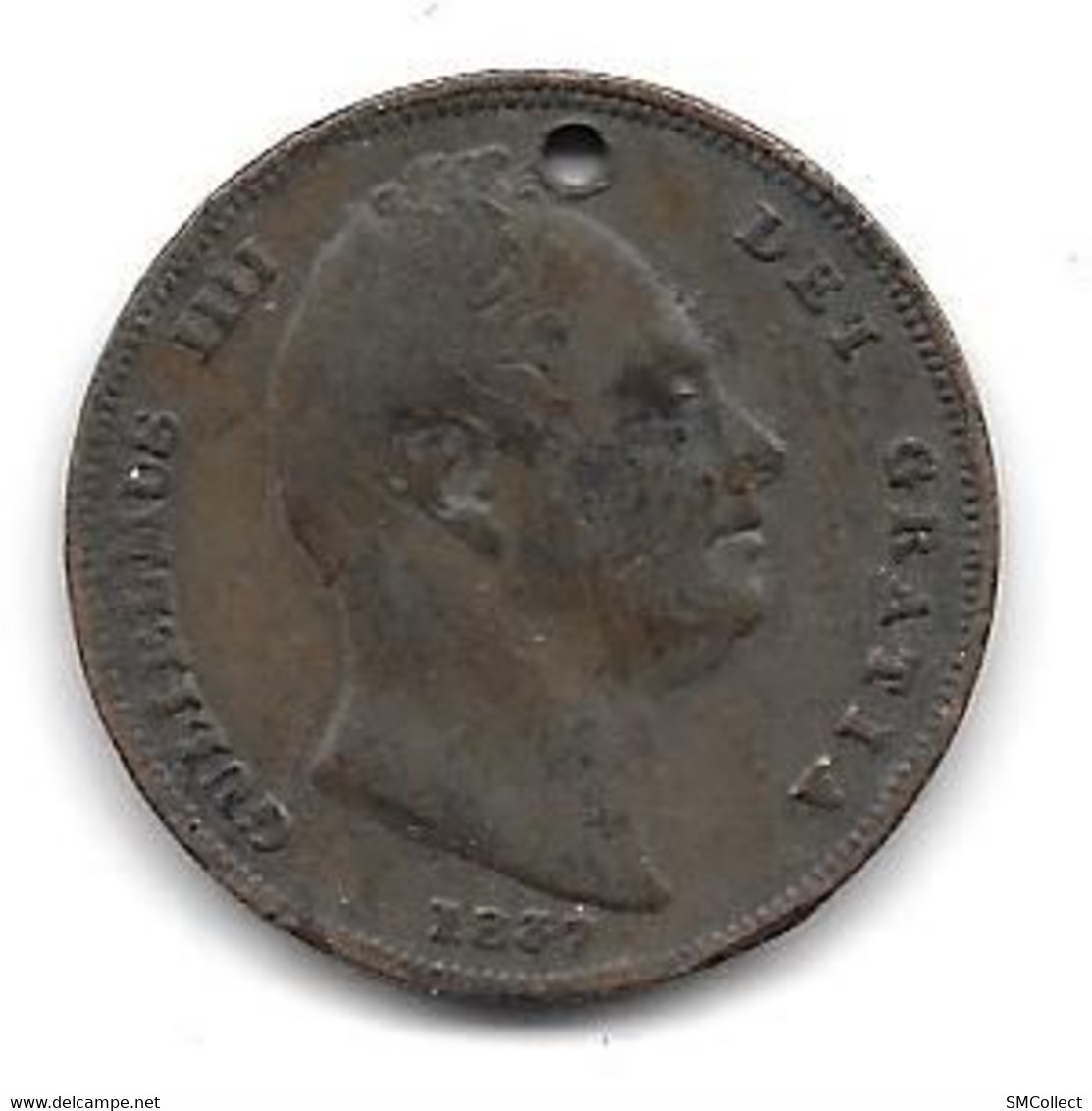 Grande Bretagne, Farthing 1837 (1030) - B. 1 Farthing