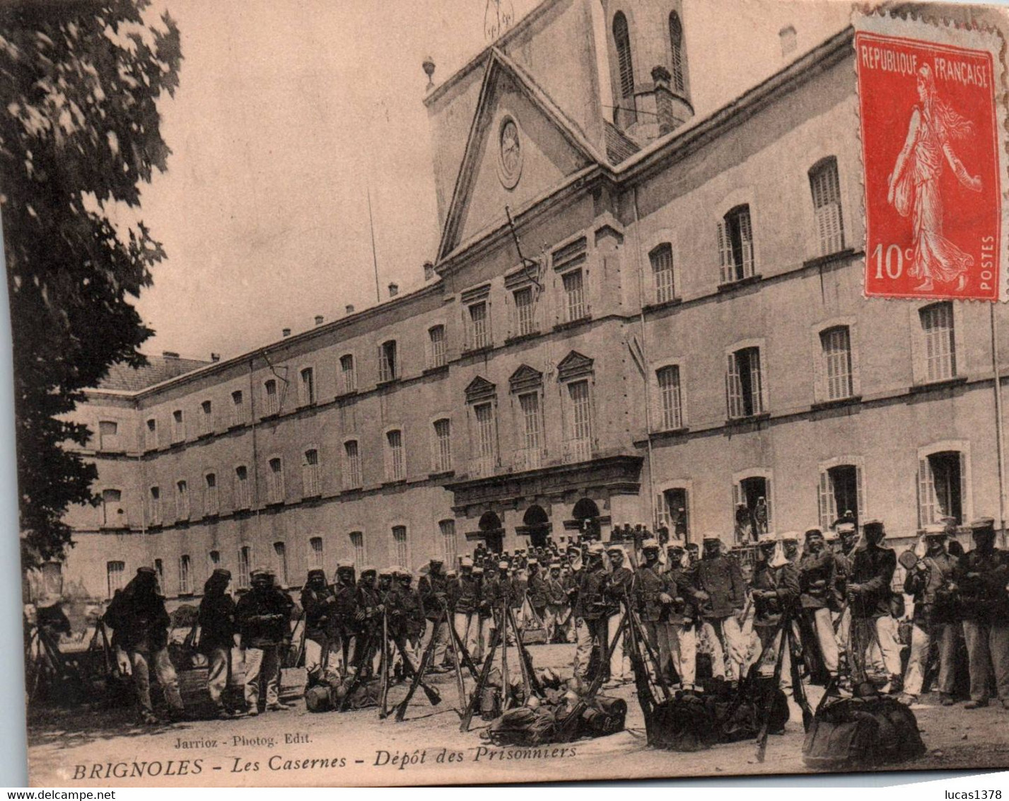 83 / BRIGNOLES / LES CASERNES / DEPOT DES PRISONNIERS / CIRC 1917 - Brignoles