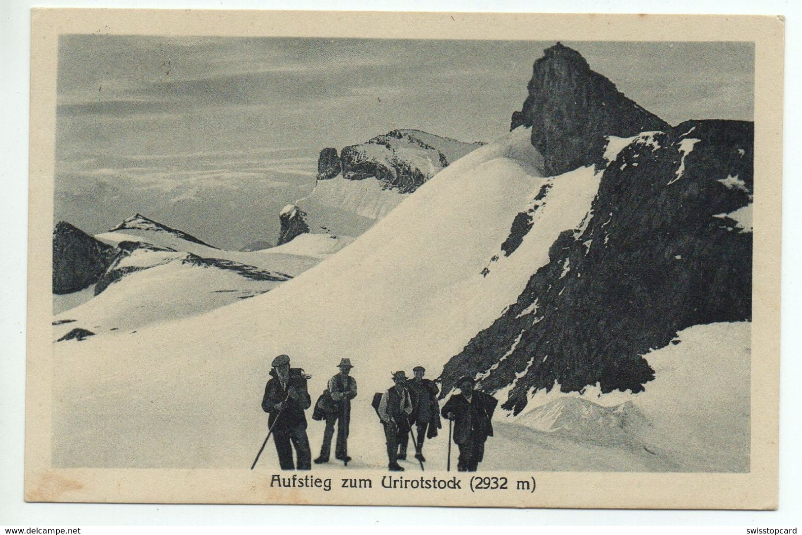 ISENTHAL Bergsteiger Aufstieg Zum Urirotstock Gel. 1930 N. Luzern Stempel Gasthaus Urirotstock - Isenthal