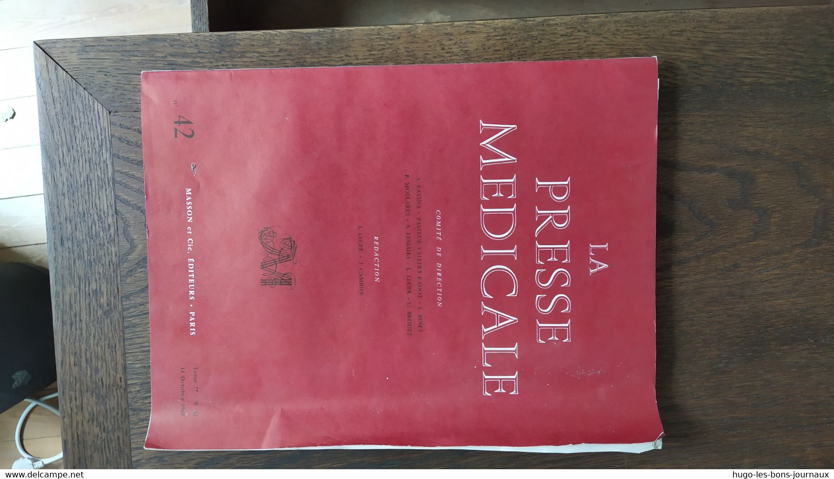 La Presse Médicale_Tome 77_n°42_octobre 1969_Masson Et Cie - Medicina & Salud