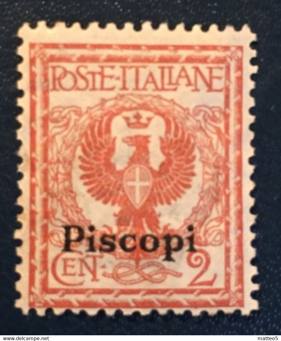 1912 - Italia Regno - Isole Dell' Egeo - Piscopi Cent 2 - A1 - Egeo