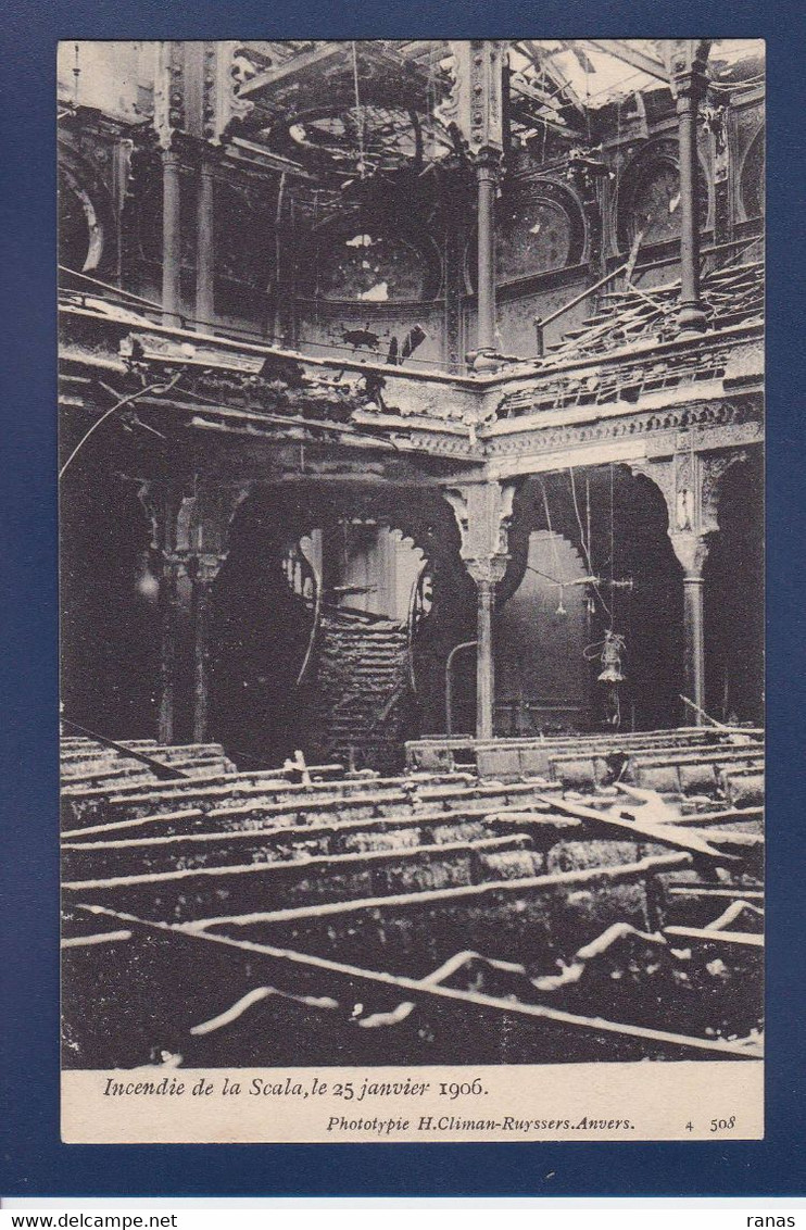 CPA Belgique > Anvers > Incendie De La Scala 1906 Non Circulé - Autres & Non Classés
