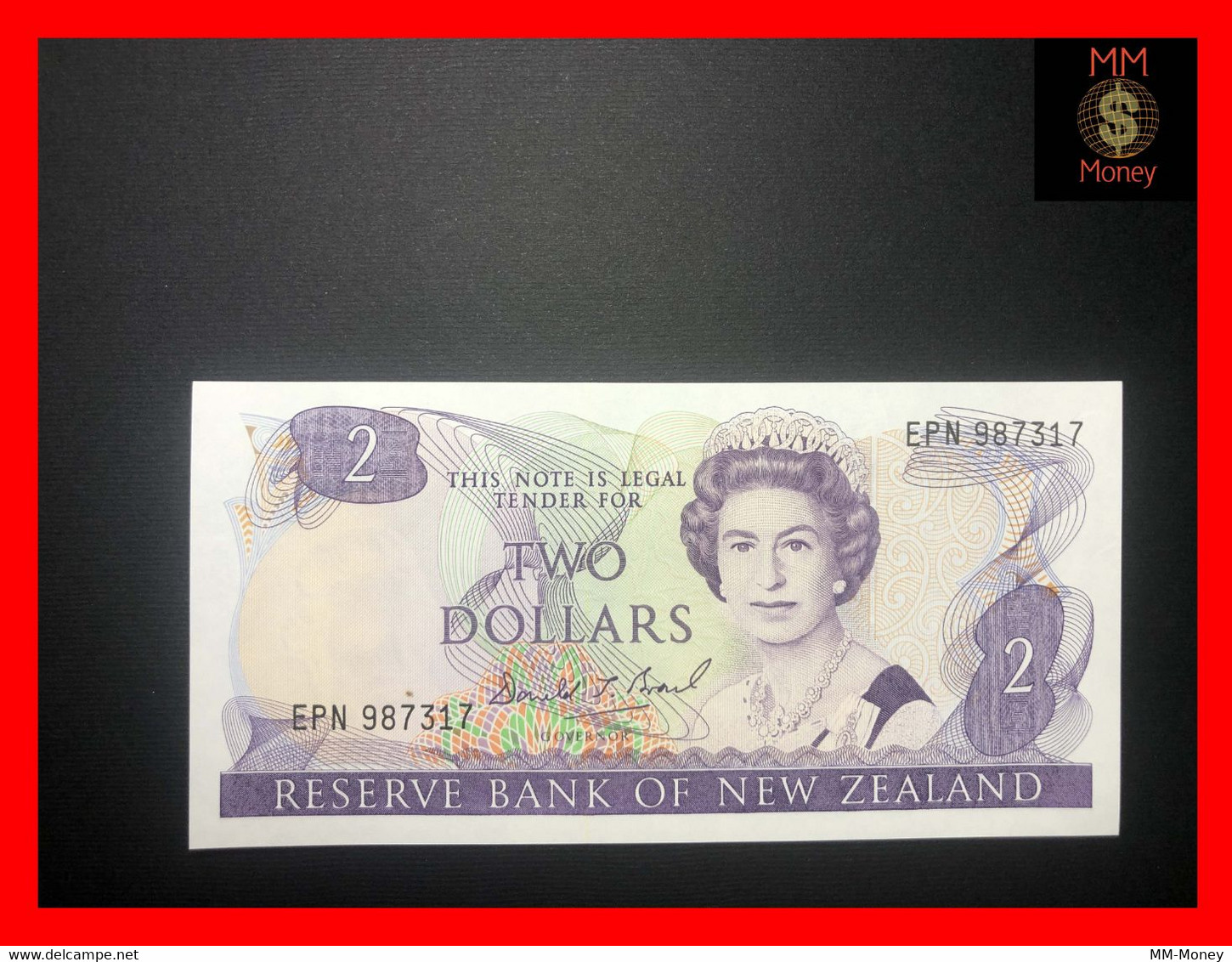 NEW ZEALAND  2  $  1989  P. 170   Sig. Brash    UNC - New Zealand