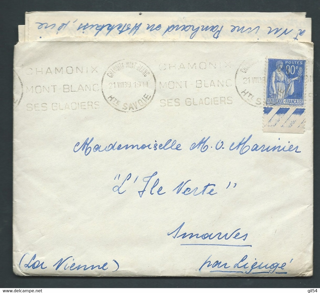 Lac Affr. / Yvt 368 Obl. Cat Dreyfuss  CHA274   -  21/08/1939 - Malc 9706 - 1932-39 Vrede