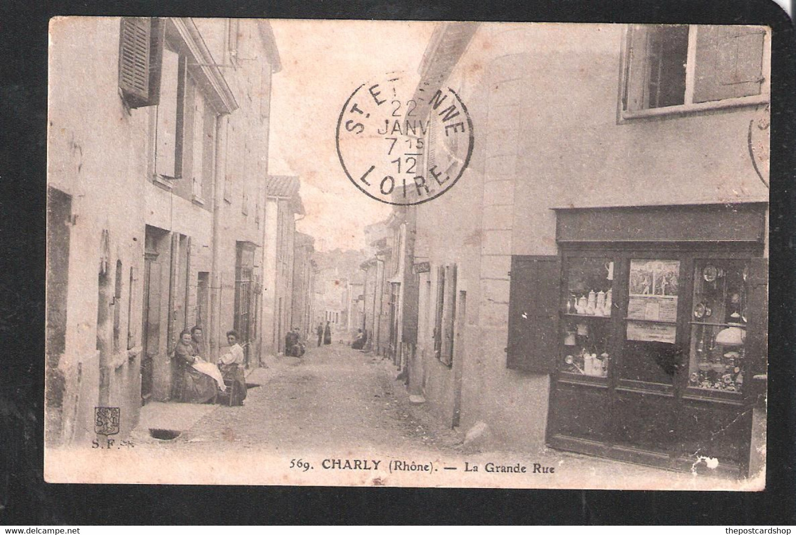 CPA 69 RHONE No569 CHARLY LA GRANDE RUE Rhône MORE FRANCE FOR SALE @1 EURO OR LESS - Villefranche-sur-Saone