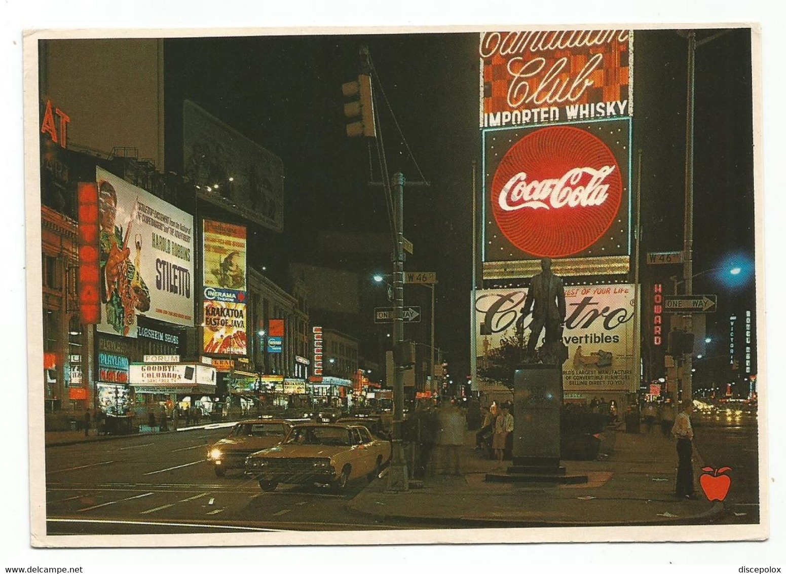 C3556 New York - Time Square - Auto Cars Voitures - Night Nuit Notte Nacht Bnoche / Viaggiata 1983 - Time Square