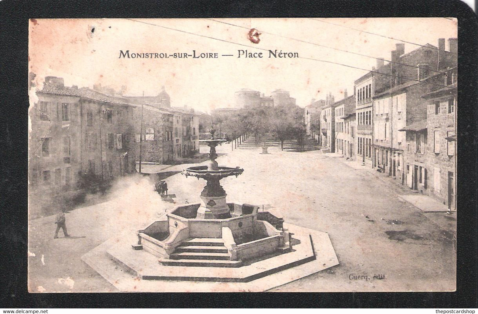 CPA 43 HAUTE LOIRE MONISTROL SUR LOIRE.LA PLACE NERON MORE FRANCE LISTED @ 1EURO OR LESS - Monistrol Sur Loire