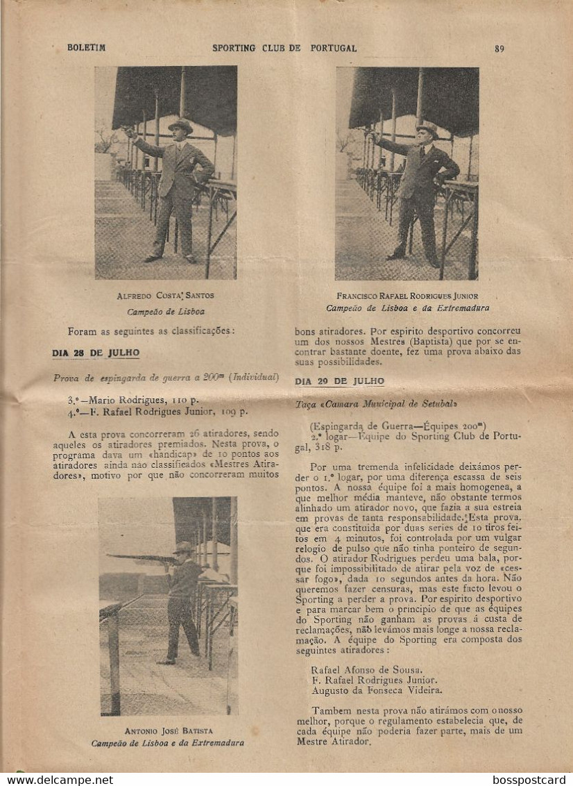 Lisboa - Boletim Do Sporting Clube De Portugal Nº 95, 30 De Novembro De 1930 (16 Páginas) - Jornal - Futebol - Estádio - Sports