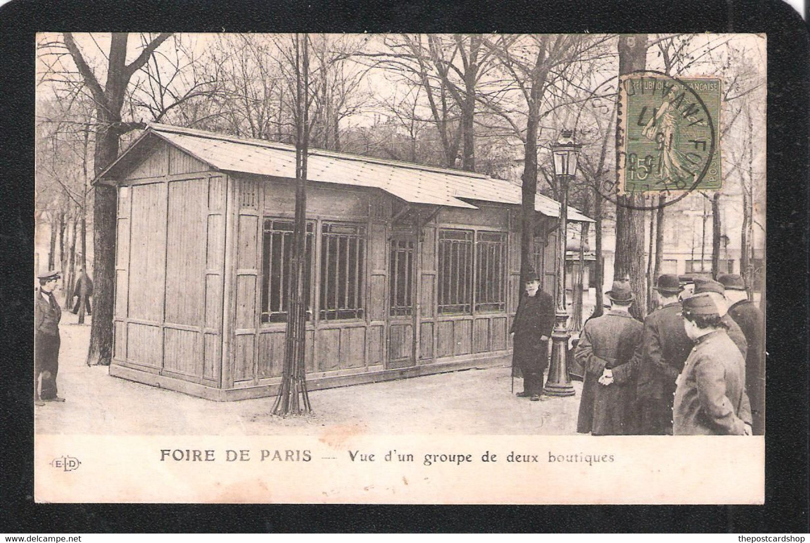 CPA 75 PARIS EXHIBITION EXPOSITION Foire De Paris Vue D'un Groupe De Deux Boutiques MORE FRANCE FOR SALE@ EURO O - Tentoonstellingen